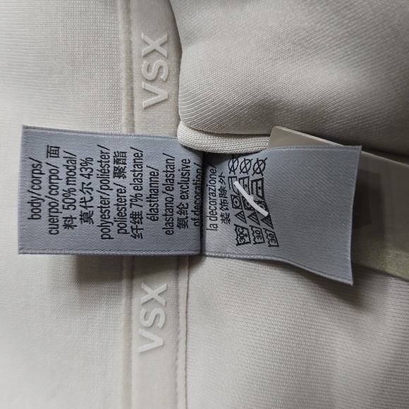 3078 NWT VSX Featherweight Knit Front- Zip Jumpsuit Sz Large Classic Plaster - Picture 8 of 10